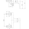 Cмеситель для душа Imprese Breclav, однорычажный, хром (15245)
