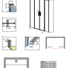 Душові двері Radaway Idea Black DWD 200 (387120-54-01)