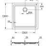 Душовий піддон Grohe, 82x82 (39302000)