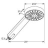 Ручной душ Kludi A-Qab 1S (6560005-00)