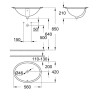 Умивальник врізний Grohe Bau Ceramic Universal, 56 (39423000)