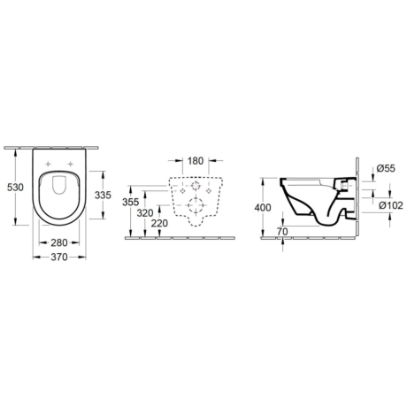 Унітаз підвісний Villeroy&Boch Architectura New (4694HR01)