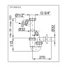 Сифон для умивальника Styron (STY-638-32-2)