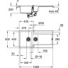 Кухонна мийка гранітна Grohe K500, 100x50, сірий (31646AT0)