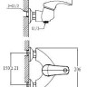 Cмеситель для душа Imprese Brno-Satinox, однорычажный, сатин (1515S)