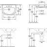 Умивальник підвісний Villeroy&Boch Subway 2.0, 65 (711467R1)