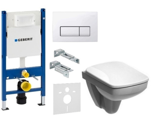Комплект: Унитаз Kolo Nova Pro + Инсталляция Geberit Duofix + Крышка + Клавиша Delta 51 (M39018000+458.178.11.1+M30112000+115.105.11.1)
