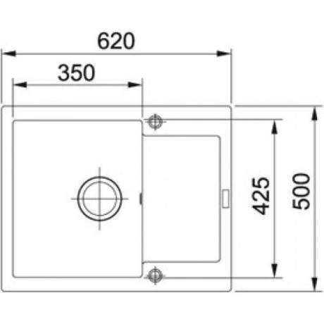 Кухонна мийка гранітна Franke MRG 611, 62x50, онікс (114.0381.006)
