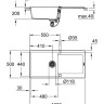 Кухонна мийка гранітна Grohe K500, 100x50, чорний (31645AP0)