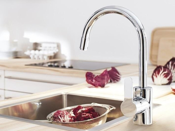 Смеситель для кухни Grohe Eurostyle Cosmopolitan, однорычажный, хром (31126004)