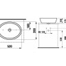 Умивальник накладний Laufen Pro B, 52 (H8129640001091)
