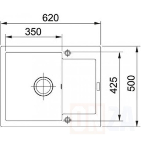 Кухонная мойка гранитная Franke MRG 611, 62x50, сахара (114.0381.007)