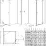 Душевая кабина Radaway Almatea KDJ, левая, 100x80 (32149-01-01NL)