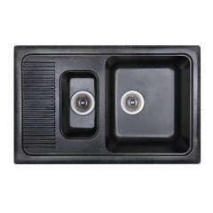 Кухонна мийка гранітна Cosh, 77x49, чорний (COSH7749K420)