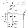 Кухонна мийка гранітна Grohe K500, 116x50, чорний (31647AP0)