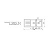 Кухонна мийка гранітна Marmorin Profir, 116x50, пісочний (1602130)