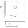 Кухонна мийка гранітна Vankor Orman, 78x50, сірий (ORMAN OMP 02.78 XL GRAY)