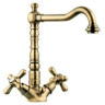 Cмеситель для умывальника Emmevi Deco Old, двухвентильный, бронза (BR12613)
