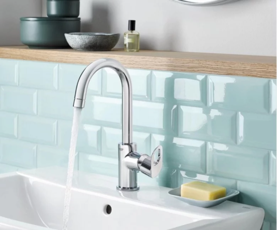 Cмеситель для умывальника Grohe BauLoop, однорычажный, хром (23763000)