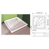 Душовий піддон Ravak Perseus Pro, 80x80 (XA034401010)