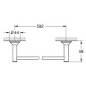 Тримач для рушників Grohe Essentials Authentic (40653001)