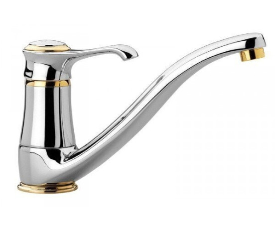 Змішувач для кухні Emmevi Tiffany, одноважільний, білий (BC6095)