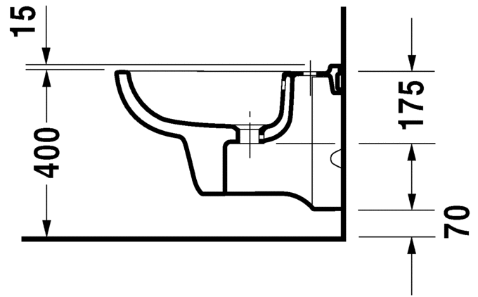 Біде підвісне Duravit D-Code (2257150000)