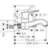 Смеситель для ванны Hansgrohe Metris Classic, однорычажный, хром (31478000)