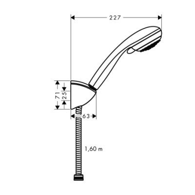 Душовий гарнітур Hansgrohe Crometta 85 Vario-Porter (27559000)