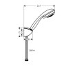 Душовий гарнітур Hansgrohe Crometta 85 Vario-Porter (27559000)