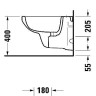 Біде підвісне Duravit Happy D (256150000)