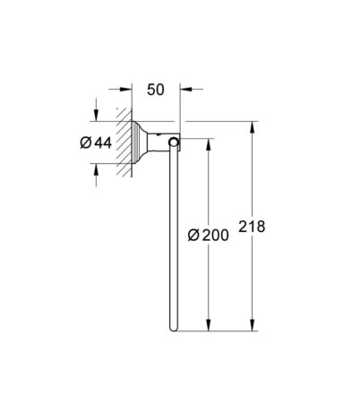 Тримач для рушників Grohe Essentials Authentic (40655001)