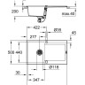 Кухонна мийка гранітна Grohe K500, 86x50, сірий (31644AT0)