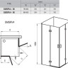 Душевая кабина Ravak SmartLine SMSRV4, 90x90 (1SV77A00Z1)