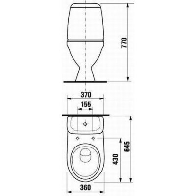 Унитаз напольный Jika Lyra Plus (H8263840002411)