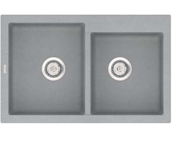 Кухонна мийка гранітна Vankor Orman, 80x51, сірий (ORMAN OMP 05.80 GRAY)