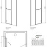 Душові двері Radaway Carena DWJ 120R, праві (34332-01-01NR)