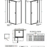Душова стінка Radaway Fuenta New/Essenza New KDJ S1 80 (384051-01-01)