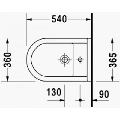 Біде підвісне Duravit Starck-3 (2230150000)