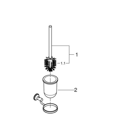 Йоршик для туалету Grohe Essentials Authentic (40658001)