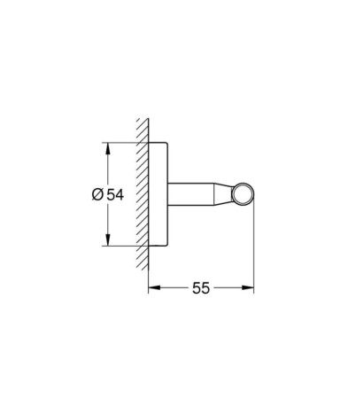 Гачок подвійний Grohe BauCosmopolitan (40461001)