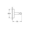 Гачок подвійний Grohe BauCosmopolitan (40461001)