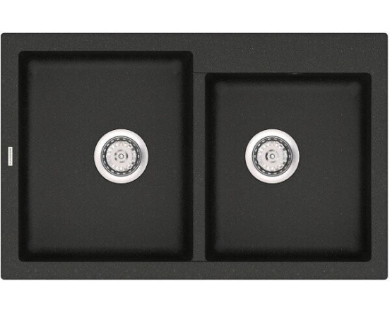 Кухонна мийка гранітна Vankor Orman, 80x51, чорний (ORMAN OMP 05.80 BLACK)