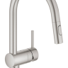Змішувач для кухні Grohe Minta, одноважільний, сріблястий (32321DC2)
