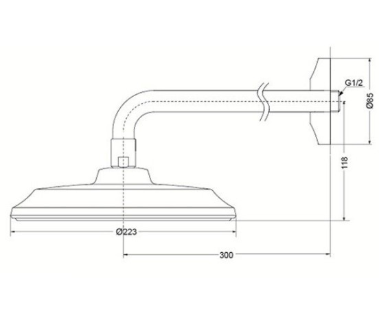 Верхній душ Toto Classic (DBX120CAMPG)