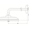 Верхній душ Toto Classic (DBX120CAMPG)