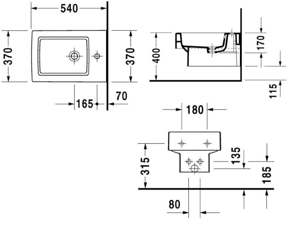 Біде підвісне Duravit Vero (2239150000)