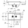 Кухонна мийка гранітна Grohe K500, 86x50, чорний (31649AP0)