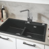 Кухонна мийка гранітна Grohe K500, 86x50, чорний (31649AP0)