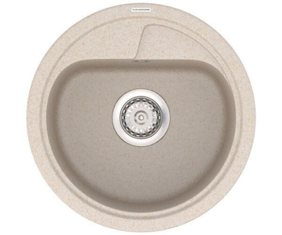 Кухонна мийка гранітна Vankor Polo, 45x45, бежевий (POLO PMR 01.45 BEIGE)